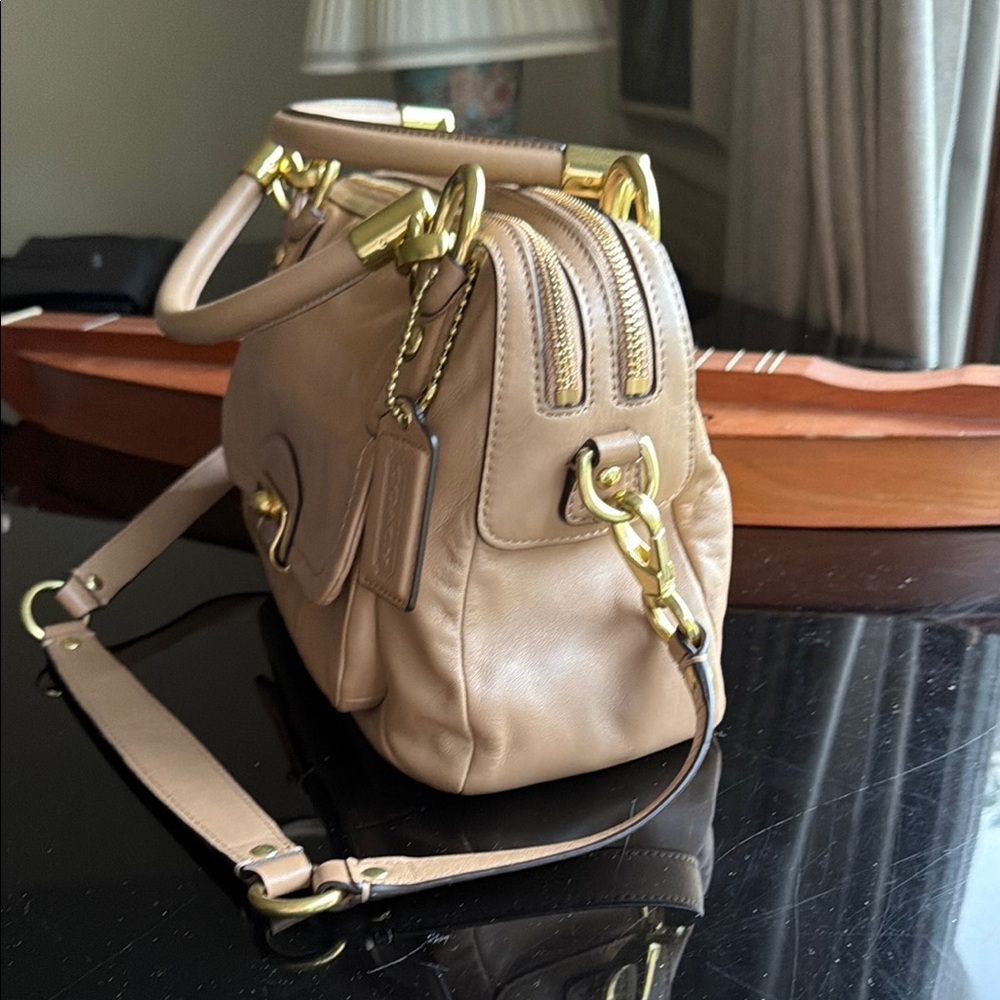 Coach Vintage Leather Satchel Bag in Caramel - Picture 6 of 16